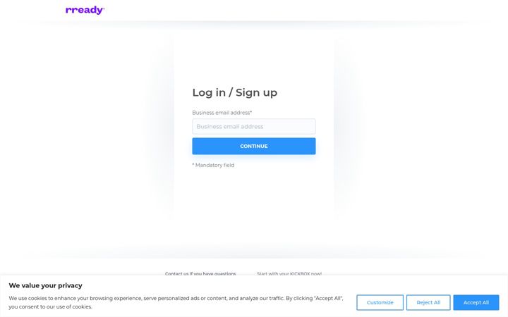 Screenshot of getkickbox.com