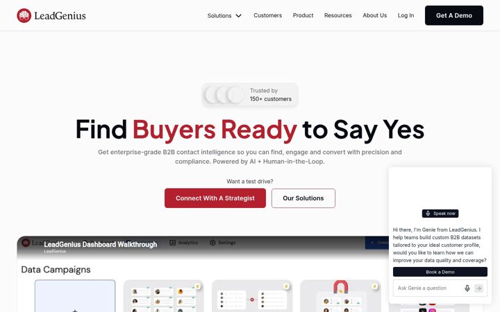 Screenshot of getleadgenius.com