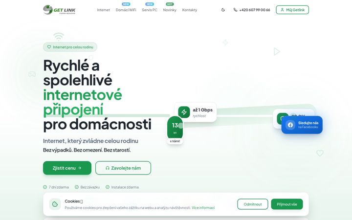 Screenshot of getlink.cz