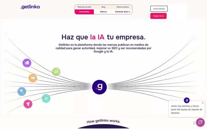 Screenshot of getlinko.com