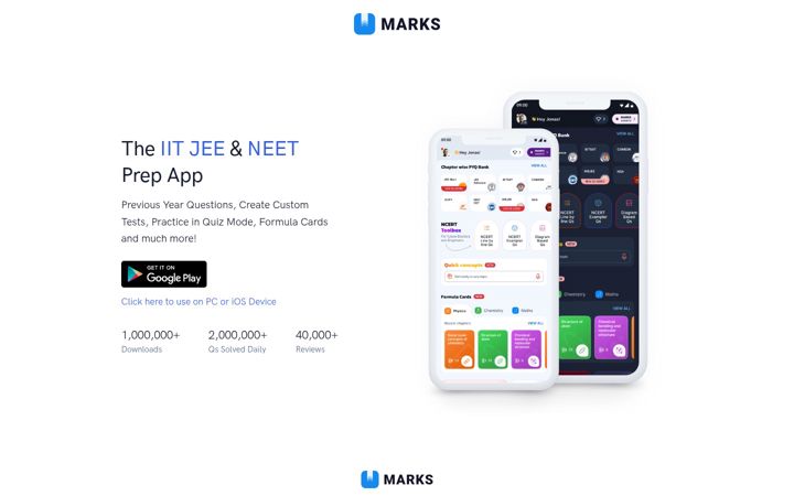 Screenshot of getmarks.app