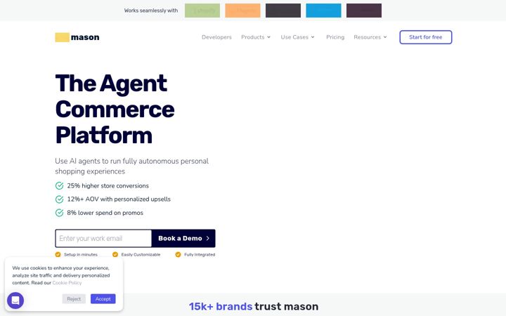 Captură de ecran a getmason.io