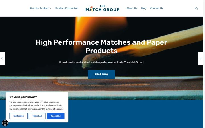 Screenshot of getmatches.com