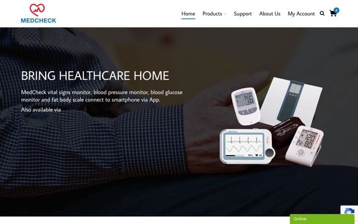 Екранна снимка на getmedcheck.com