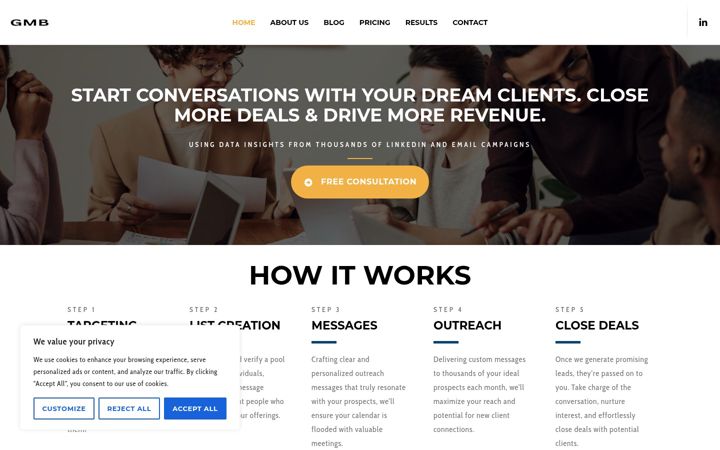 Екранна снимка на getmeetingbooked.com