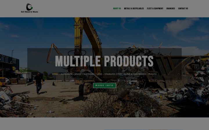 Screenshot of getmetal.co.za