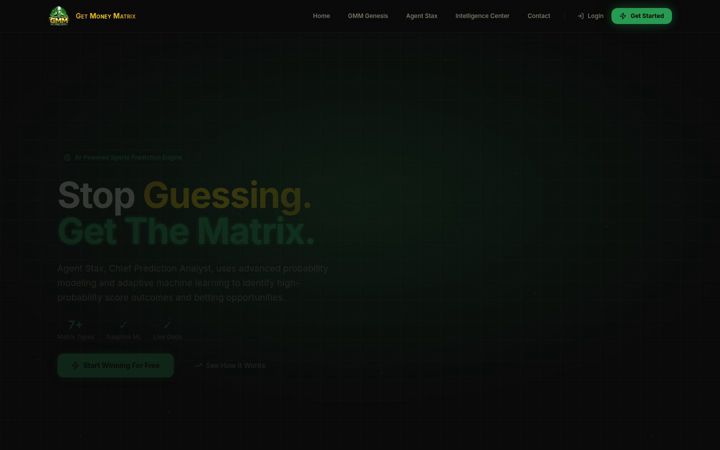 Screenshot of getmoneymatrix.com