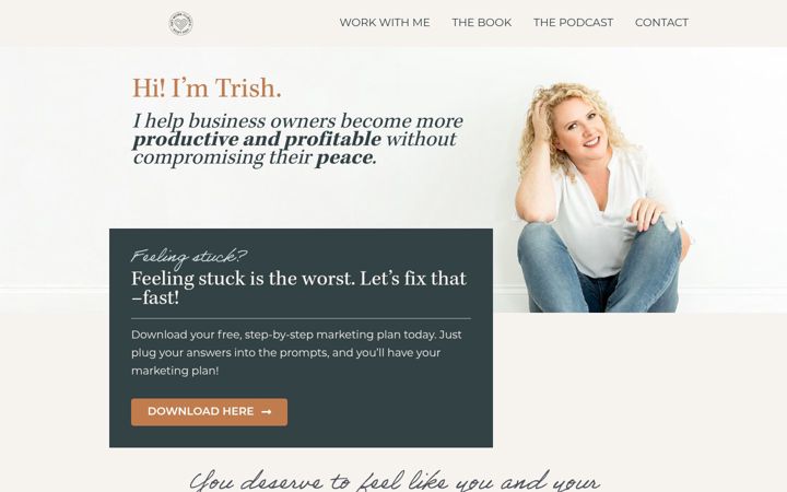 Screenshot of getmoreclientsyoulove.com