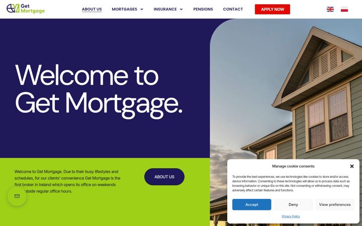 Screenshot of getmortgage.ie