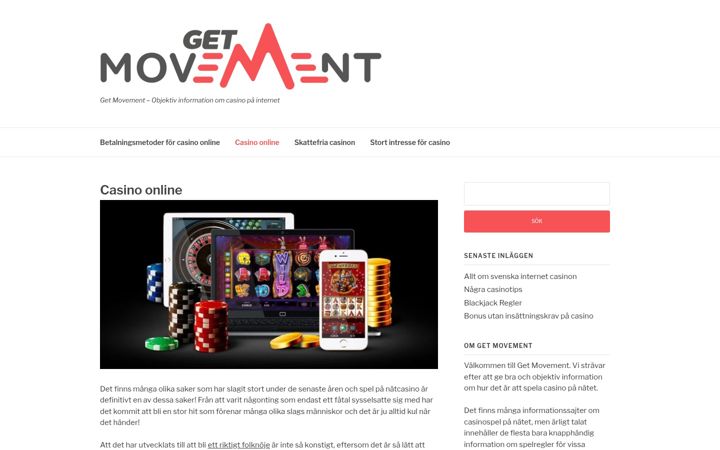 Screenshot of getmovement.se