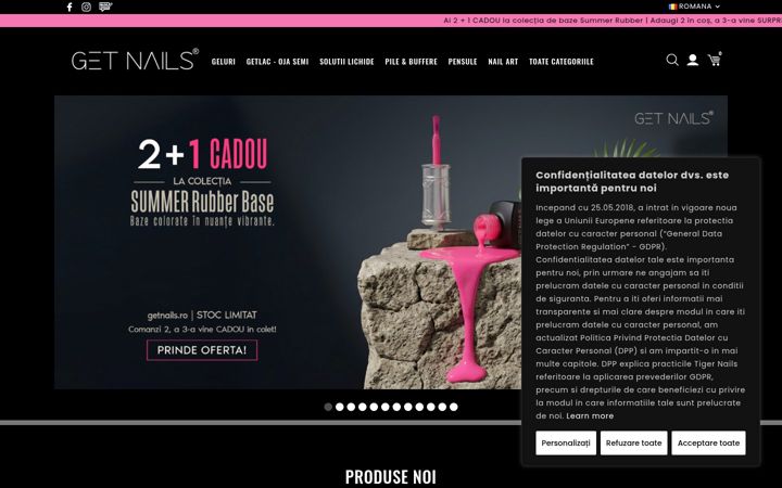 Screenshot of getnails.ro