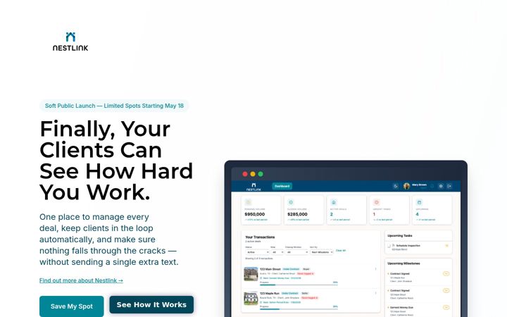 Screenshot of getnestlink.com