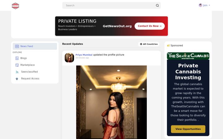 Screenshot of getnewsout.org