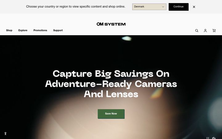 Screenshot of getolympus.com