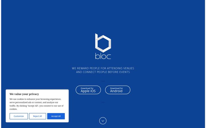 Screenshot of getonbloc.com