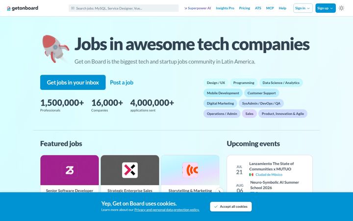 Screenshot of getonbrd.com