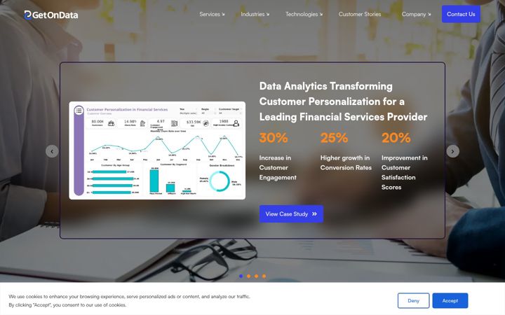 Screenshot of getondata.com