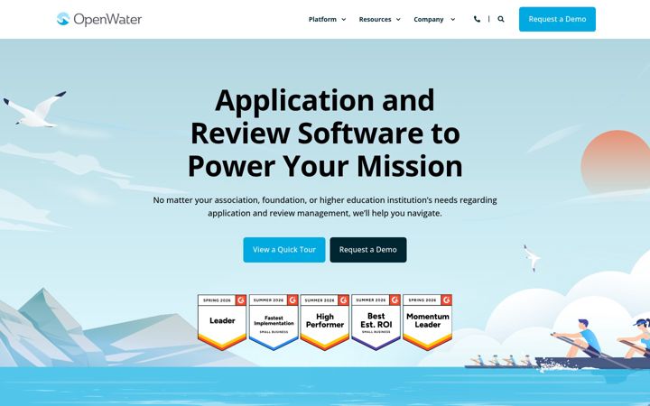 Screenshot of getopenwater.com