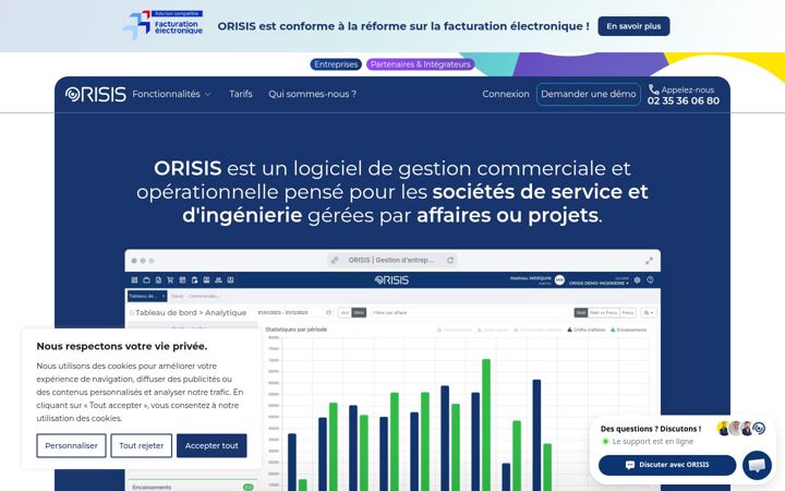Screenshot of getorisis.fr