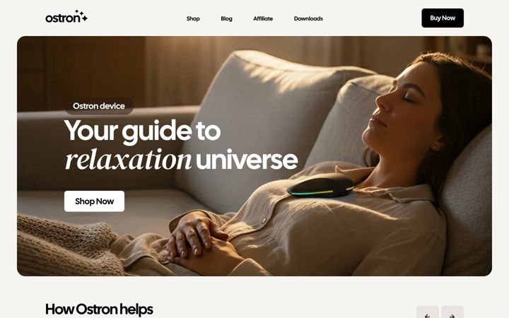 Screenshot of getostron.com