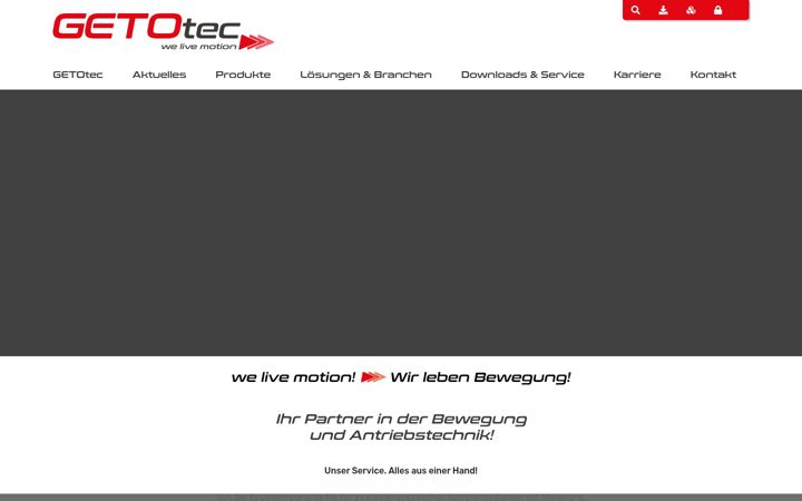 Screenshot of getotec.de