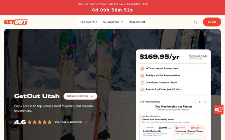 Екранна снимка на getout.com