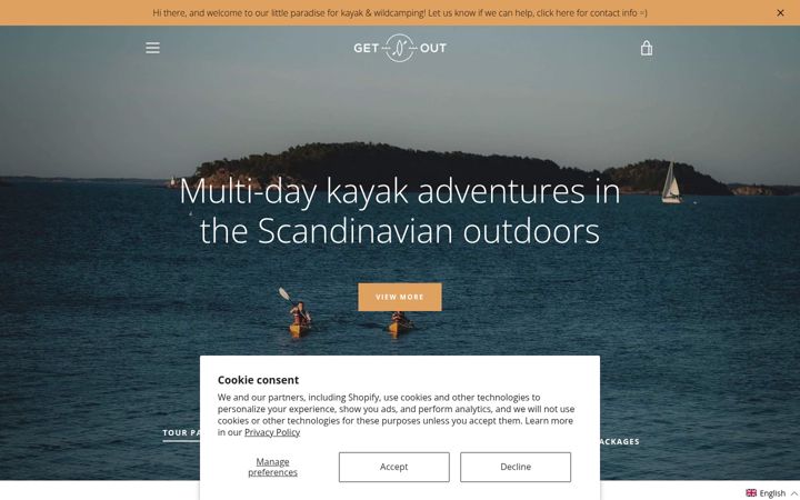 Screenshot of getoutkayak.se