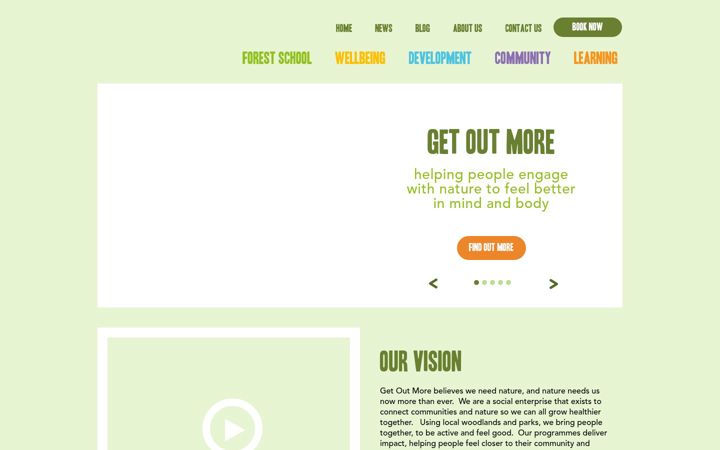 Screenshot of getoutmorecic.co.uk