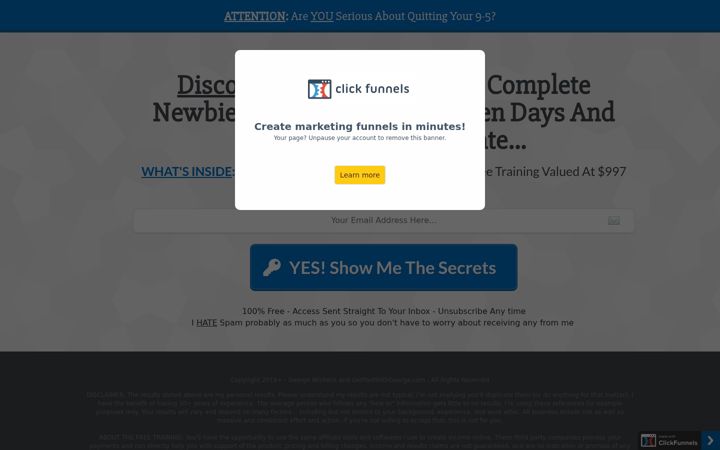 Screenshot of getpaidwithmarkmc.com