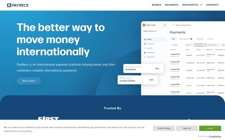 Screenshot of getpayrecs.com