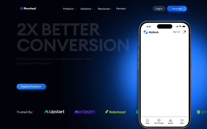 Screenshot of getpinwheel.com