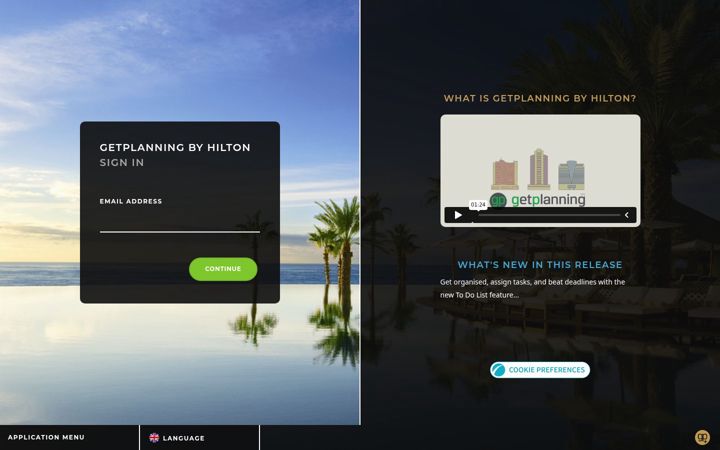 Screenshot of getplanningbyhilton.com