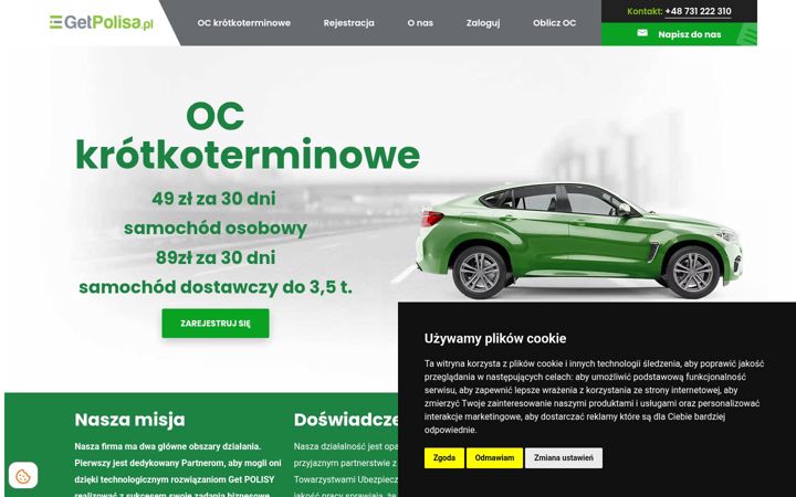 Screenshot of getpolisa.pl