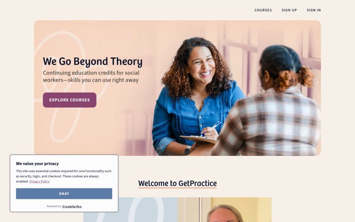 Screenshot of getpracticelearning.com