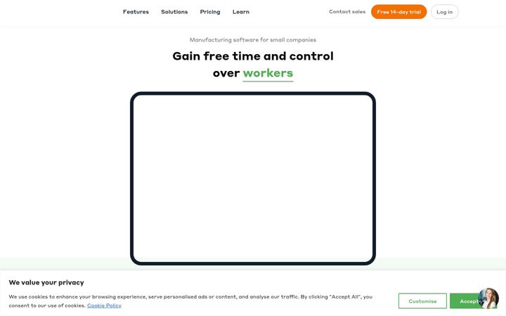 Screenshot of getprodio.com