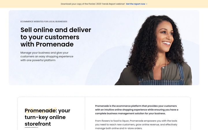 Screenshot of getpromenade.com