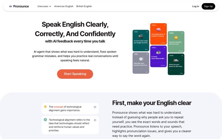 Screenshot of getpronounce.com