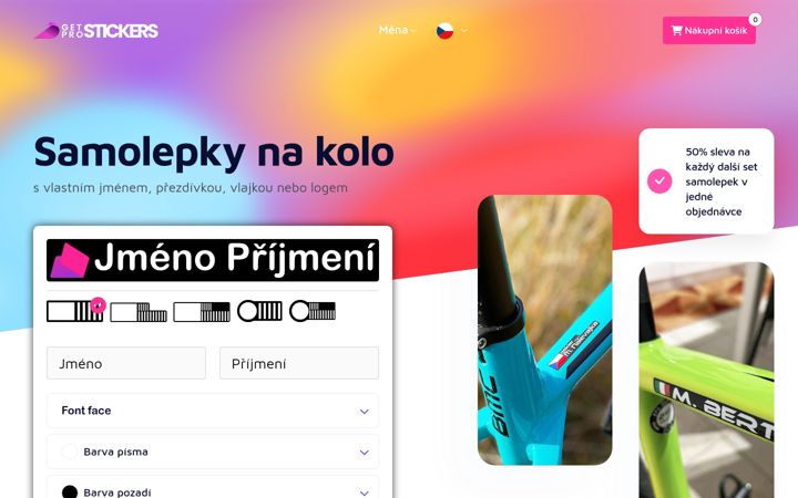 Screenshot of getprostickers.com
