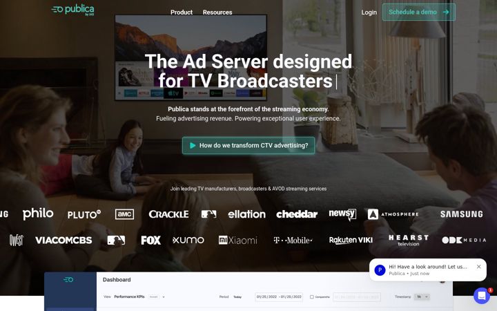 Screenshot di getpublica.com