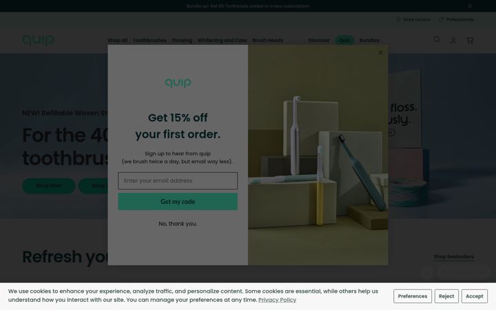 Screenshot of getquip.com