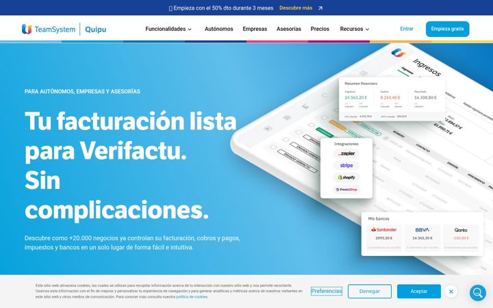 Screenshot of getquipu.com