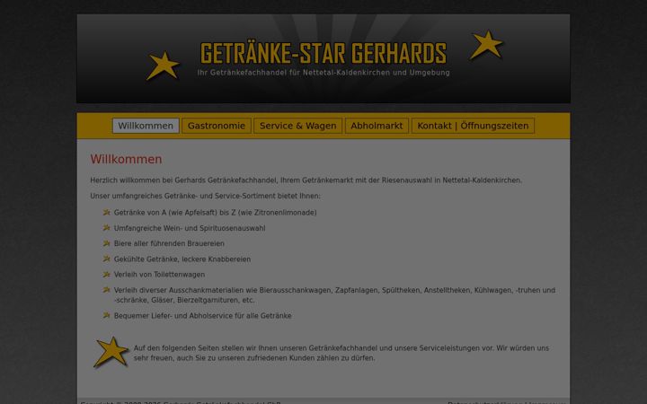 Screenshot of getraenke-gerhards.de