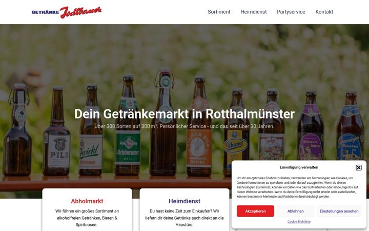 Screenshot of getraenke-jodlbauer.de