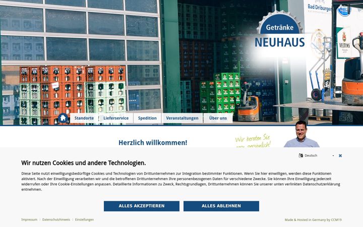 Screenshot of getraenke-neuhaus.de