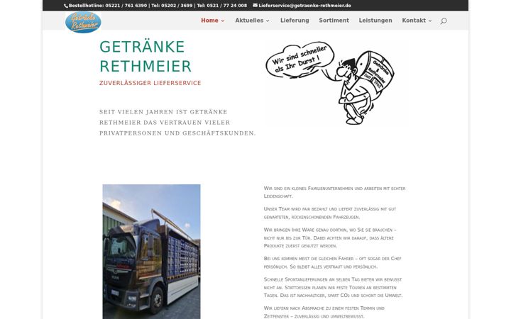 Screenshot of getraenke-rethmeier.de