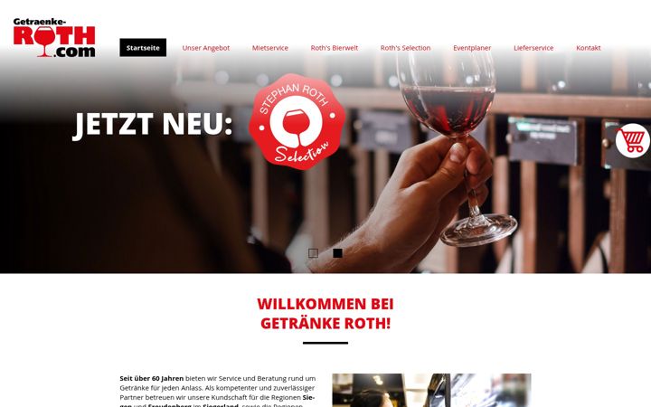 Screenshot of getraenke-roth.com