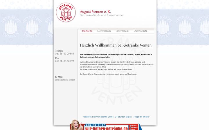 Snímek obrazovky getraenke-venten.de