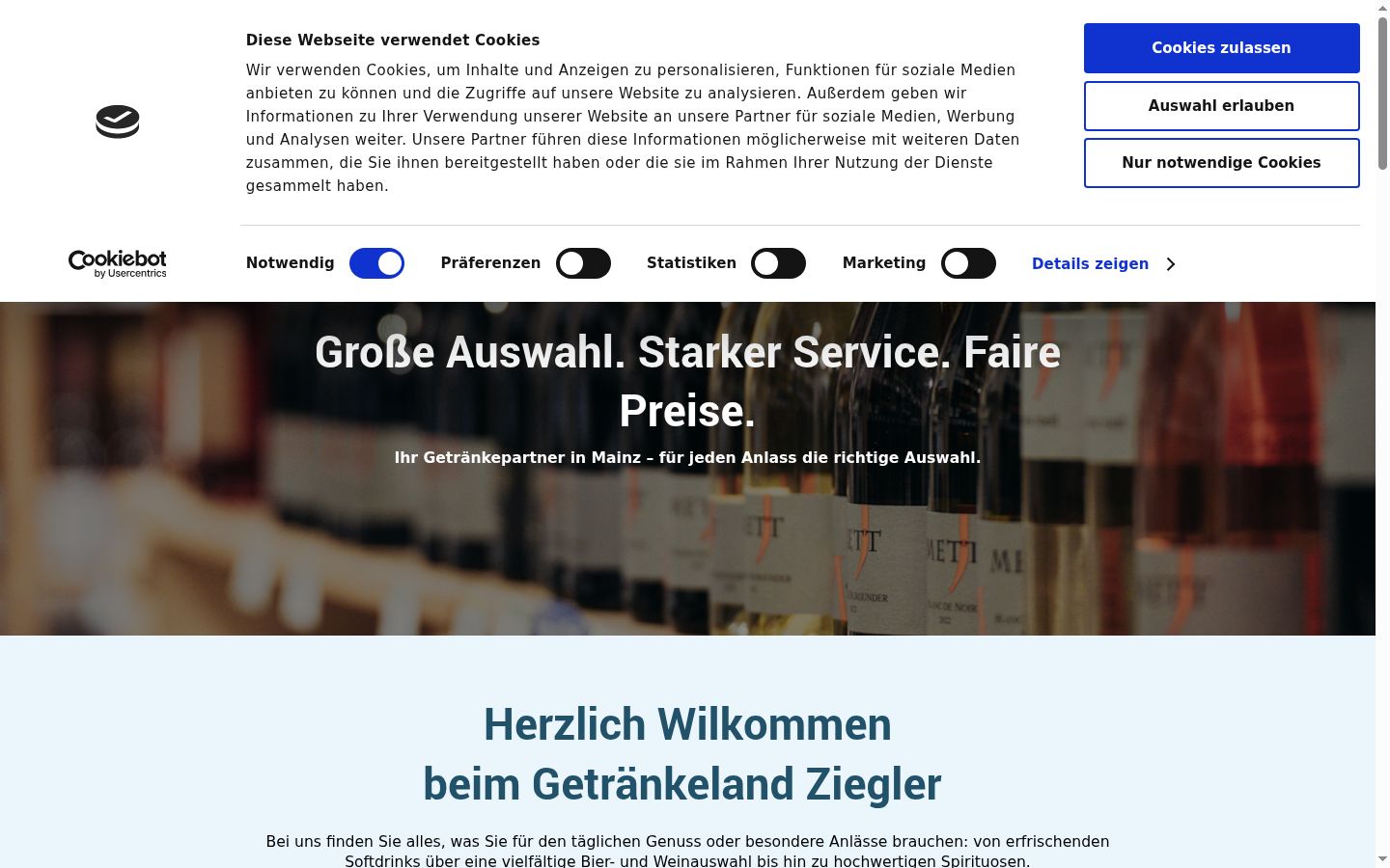 Screenshot tal-banner tal-kunsens muri qabel kwalunkwe interazzjoni