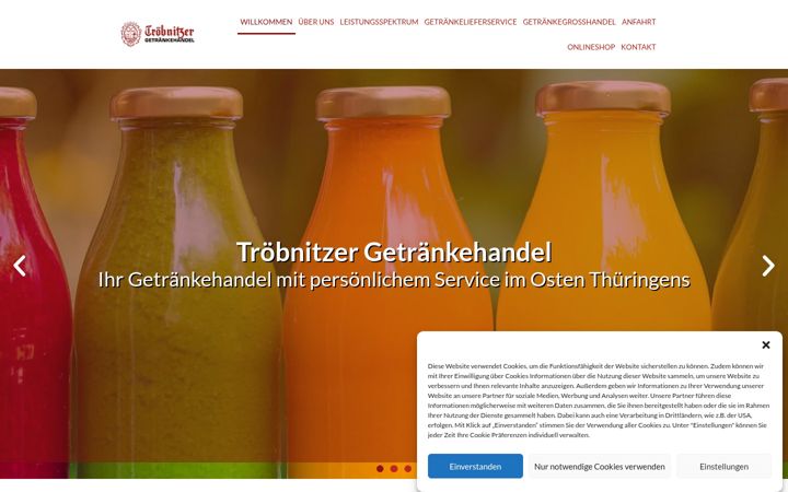 Screenshot of getraenkelieferservice-jena.de