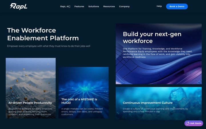 Screenshot of getrapl.com